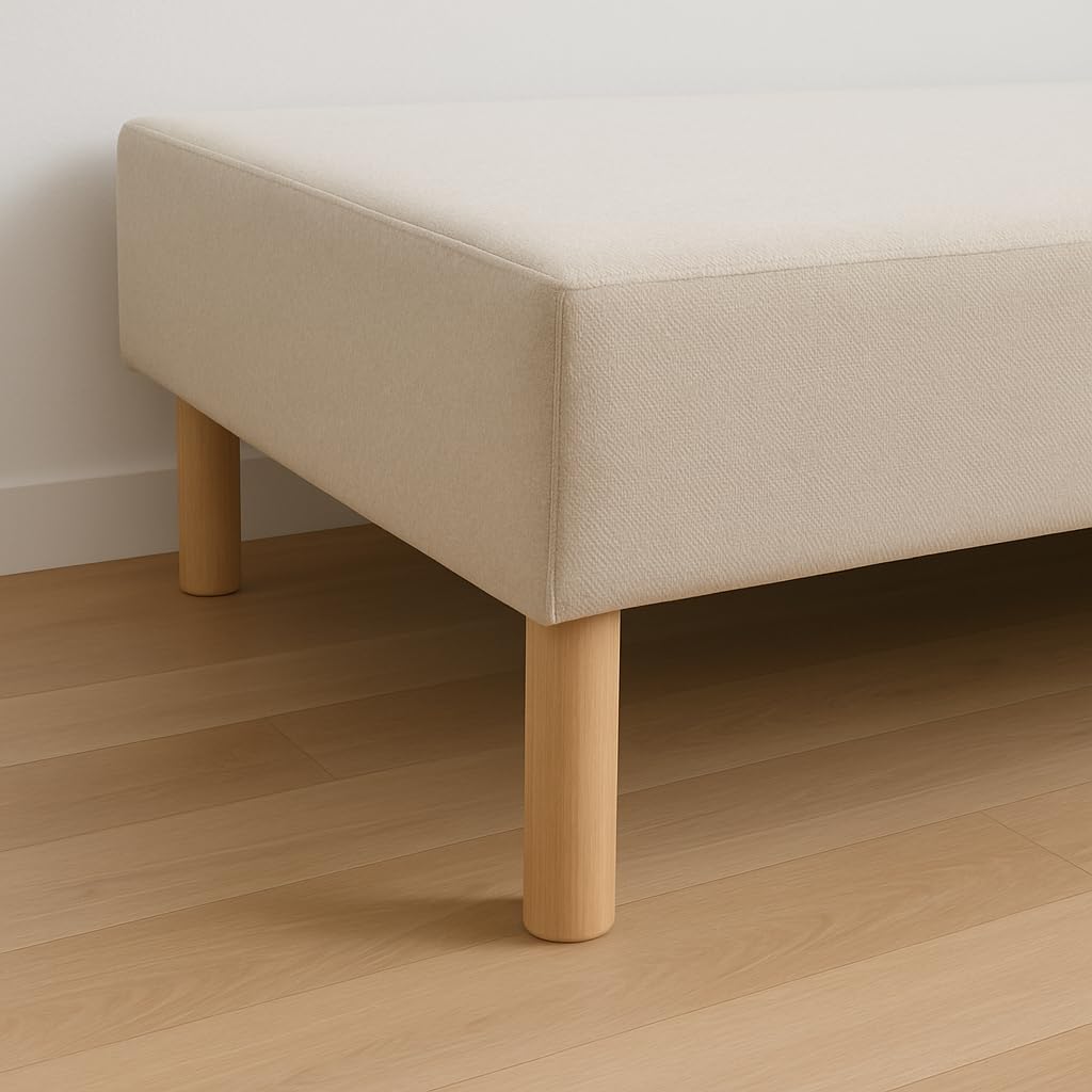 La Fabrique de Pieds - Cylindres bois verni clair 25x6x6 cm - jeu de 4 pieds - AM20170003