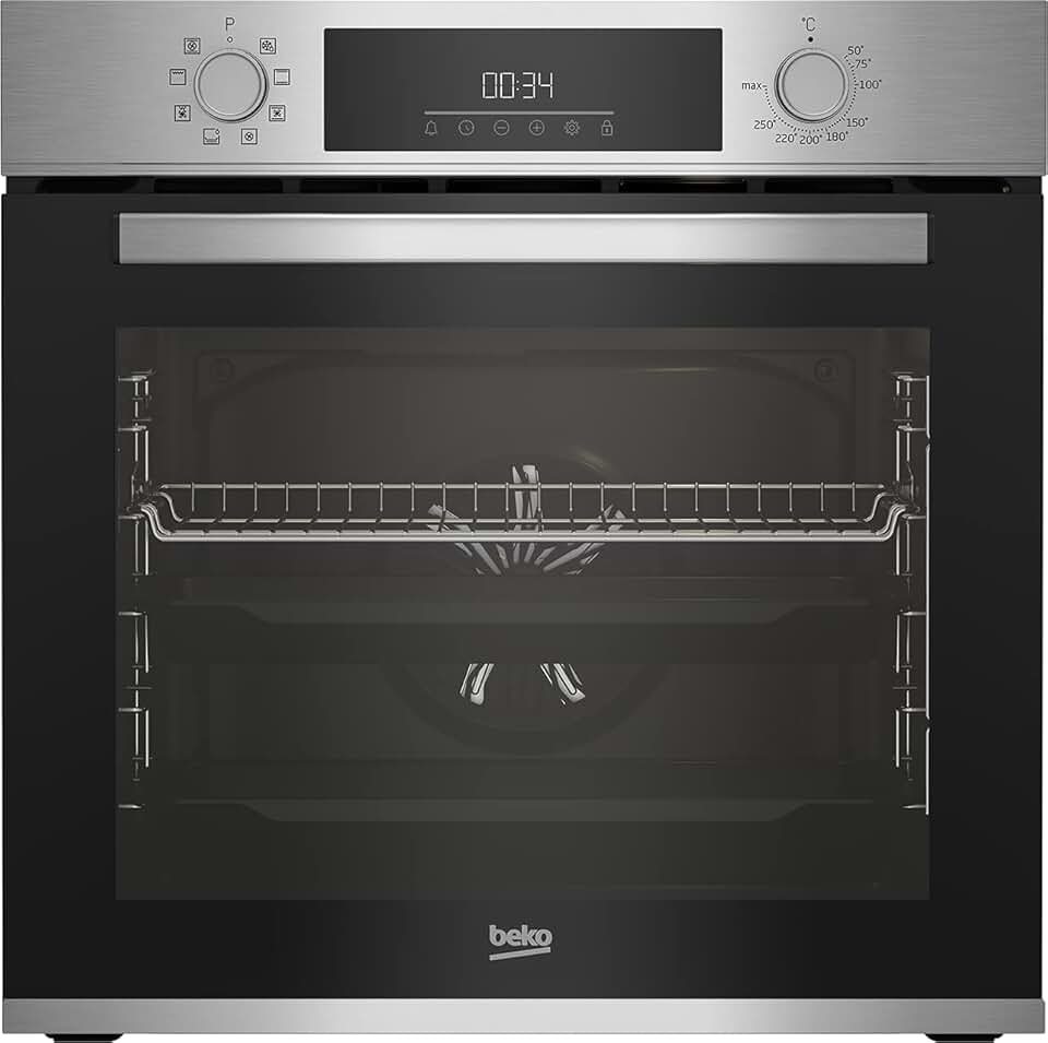 Beko - four encastrable série BBIM - 72L, 8 fonctions, écran LED, 59.5x59.4x56.7cm, Classe A+ - BBIM12300XCE