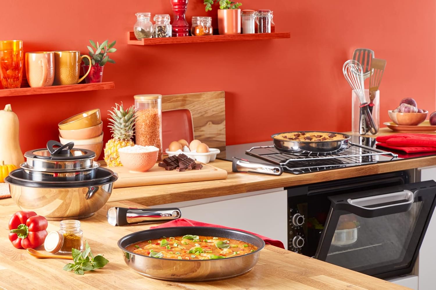 Tefal - Ingenio Preference - poêle 28 cm - inox, induction, empilable, L9720602