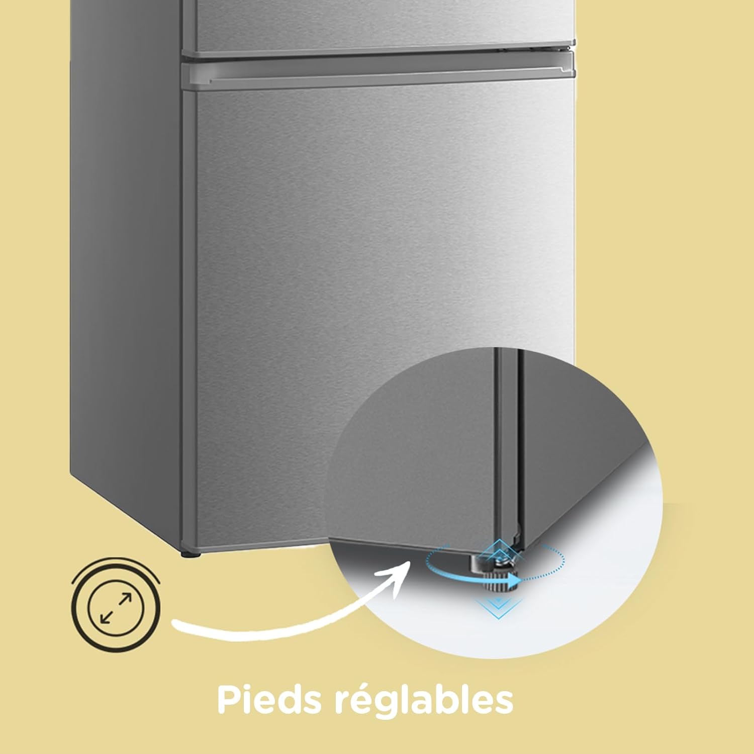 Comfee' - Combi Série - 177,3cm - 262L Low Frost, LED, Inox, RCB359IX2