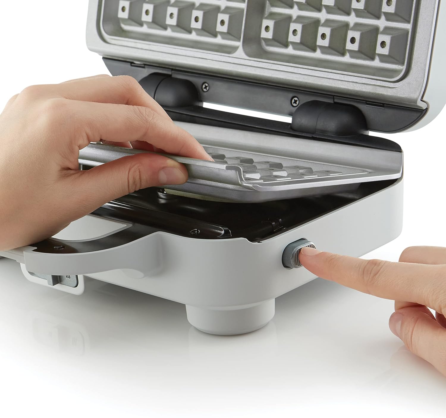 Breville - Machine à gaufres série VST072X - compacte - Gris/Argent - VST072X