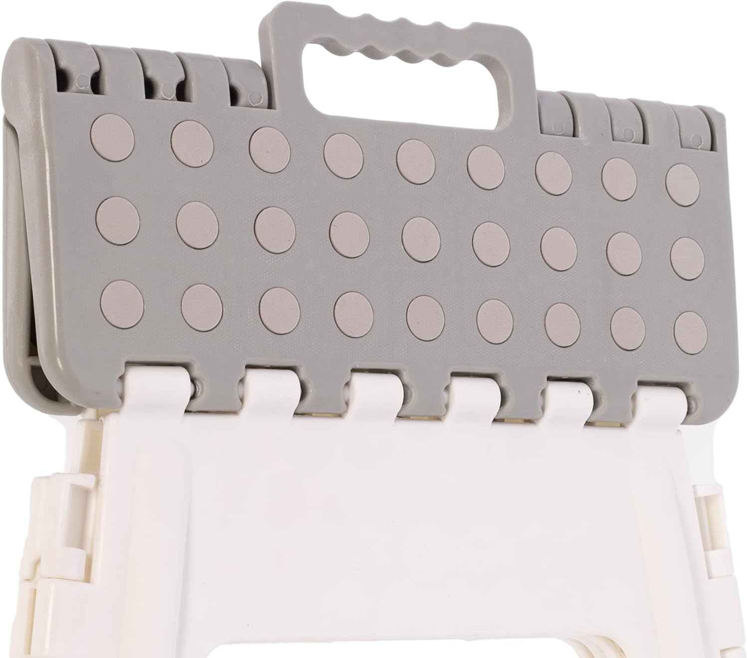 Arregui - Tabouret pliant série TB - 32 cm - blanc/gris, compact, TB-032-GB