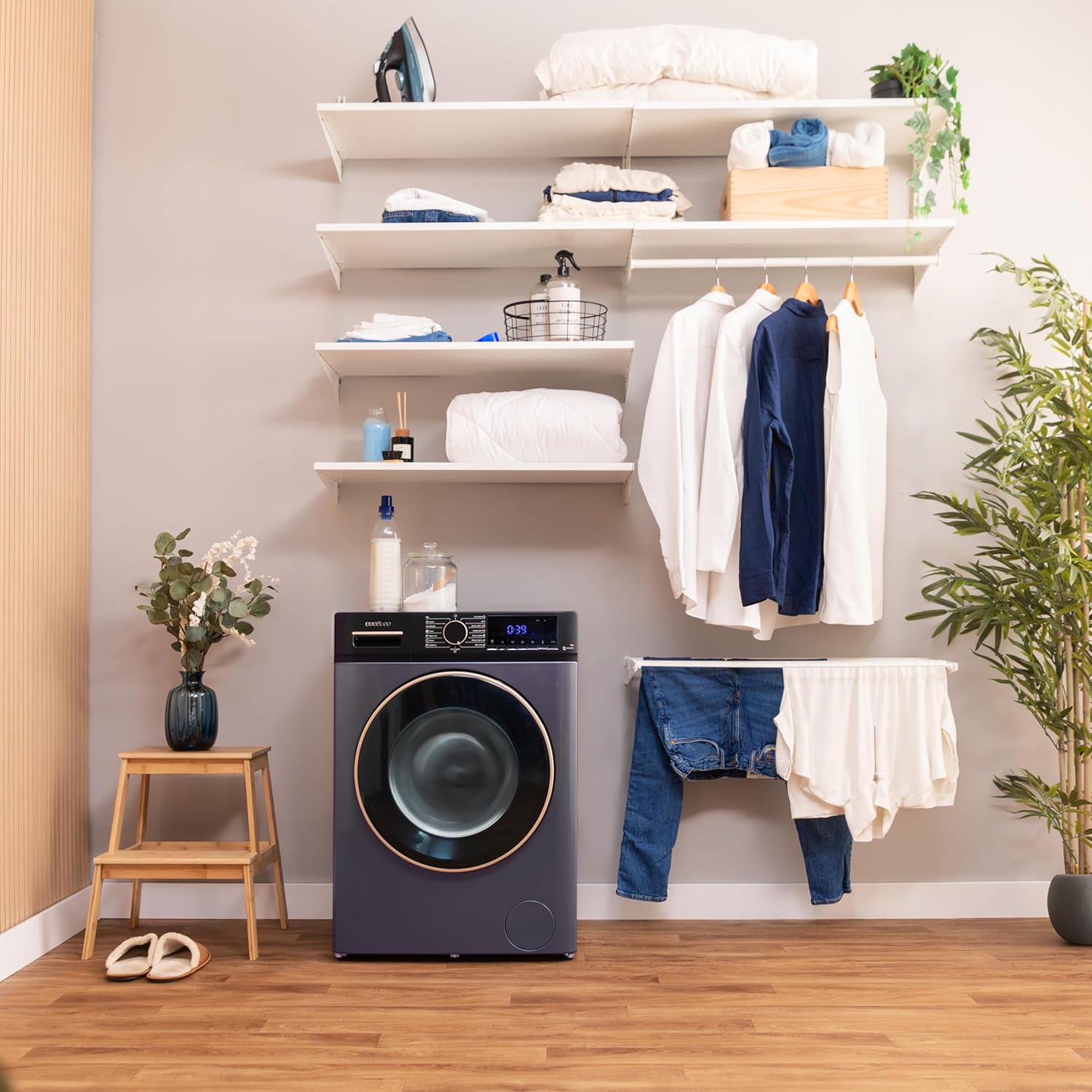 Cecotec - Bolero DressCode 10610 - 10 kg - Inverter, Vapeur, 1400 RPM, 15 programmes, Ice Blue, 10610