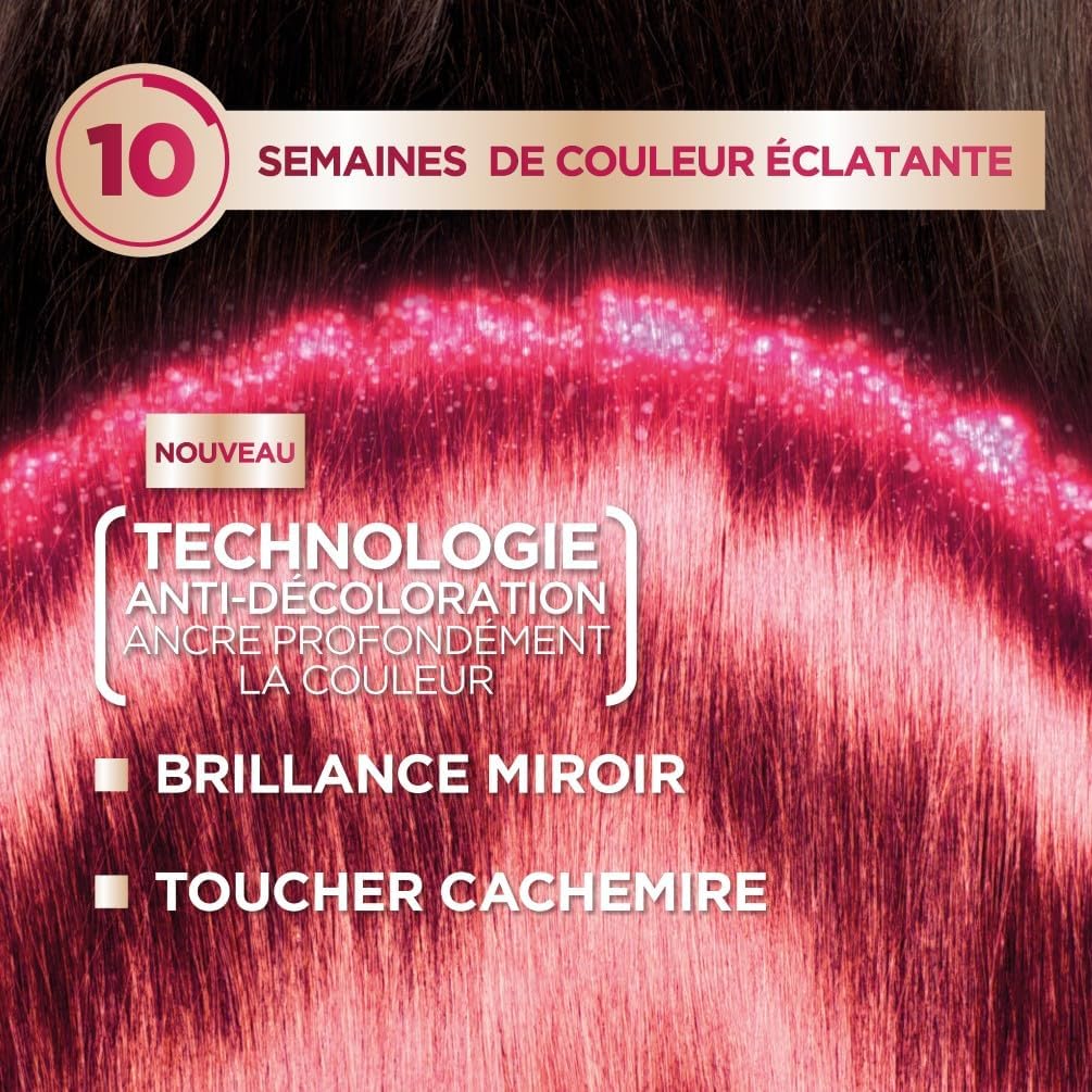 Garnier - Color Sensation châtain clair cannelle - crème permanente - couvre 100% cheveux blancs, durée 10 semaines