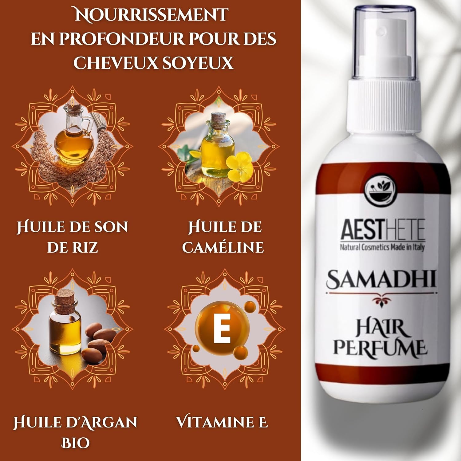 Aesthete - Samadhi - 50ml - Jasmin, cèdre, vanille, hydratant, sans alcool