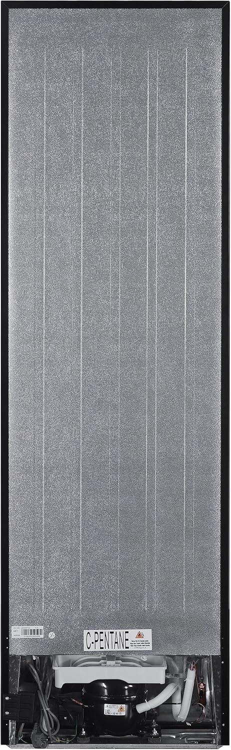 GEDTECH - réfrigérateur combiné bas - 262L, classe E, noir - GCB262BL