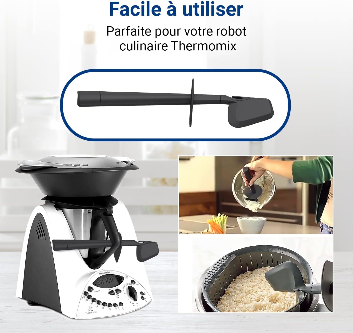 Vioks - Spatule rotative pour Thermomix TM31/TM5 - Accessoire cuisine - TM31/TM5