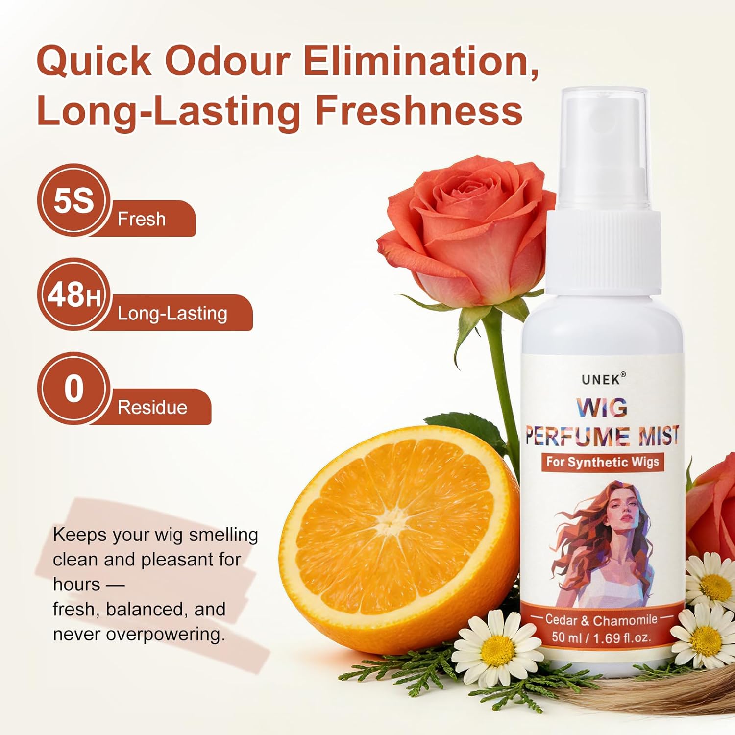 Vaporisateur de parfum - 50ml - neutralise odeurs, longue tenue, léger