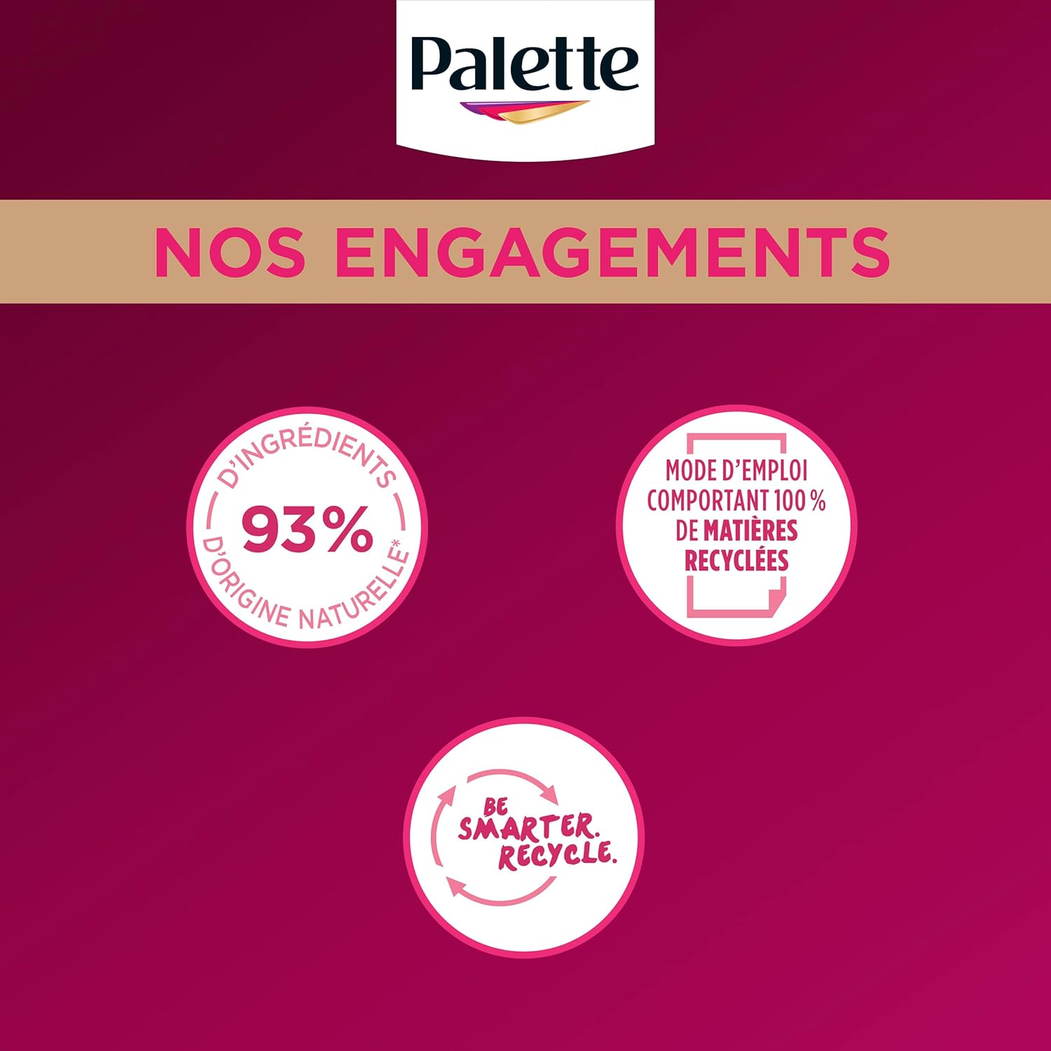 Palette - Intensive Coloration Permanente Cheveux, 8 sem, Blond Foncé 500