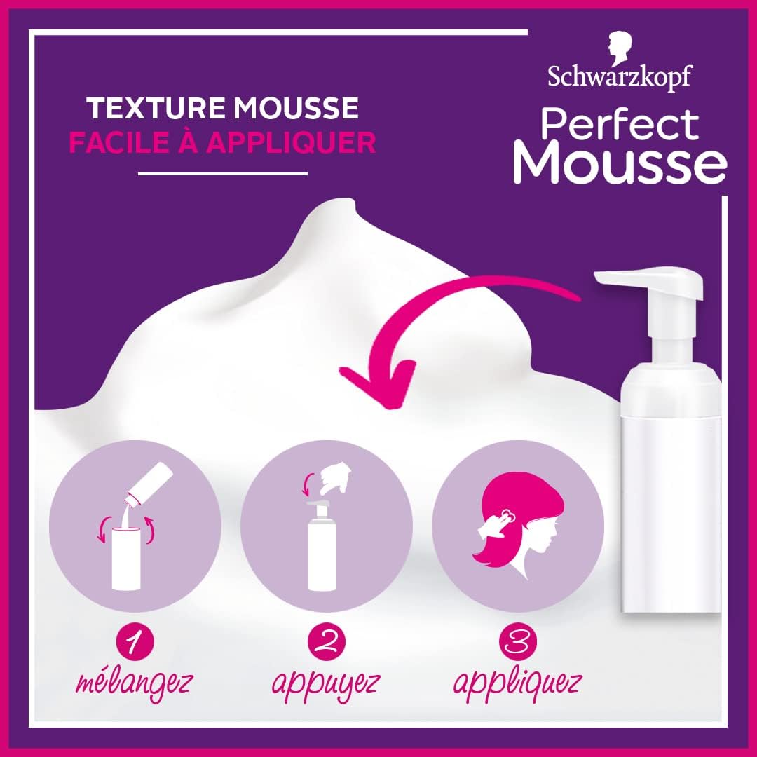 Schwarzkopf - Perfect Mousse - coloration permanente sans ammoniaque - masque soin naturel - Blond 800