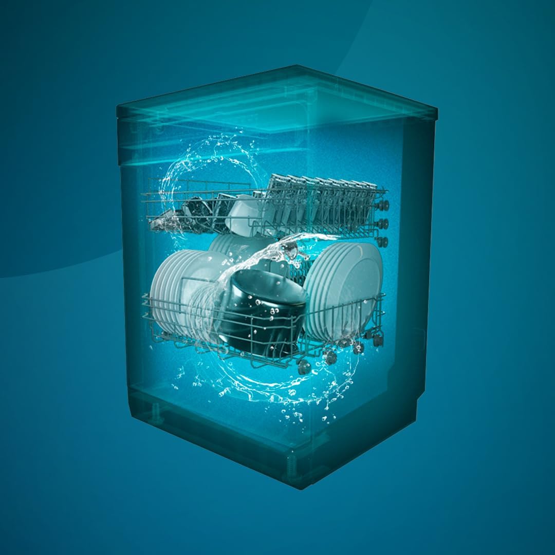 Cecotec - Lave-vaisselle Bolero série 60cm, 15 couverts, Inox, classe B, moteur Inverter Plus, Aguazero6700