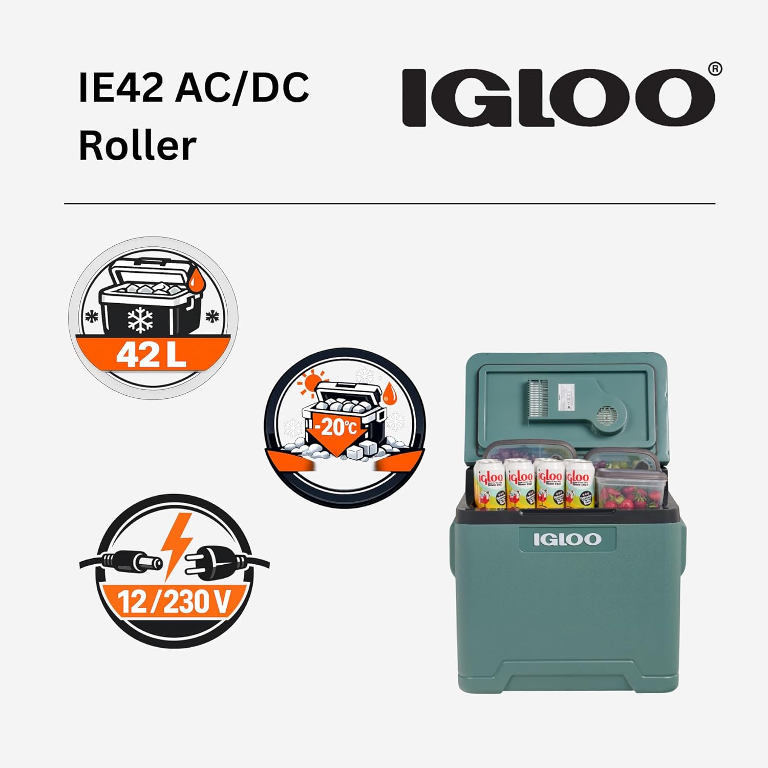 Igloo - Glacière électrique - grande capacité, portative, refroidissement rapide