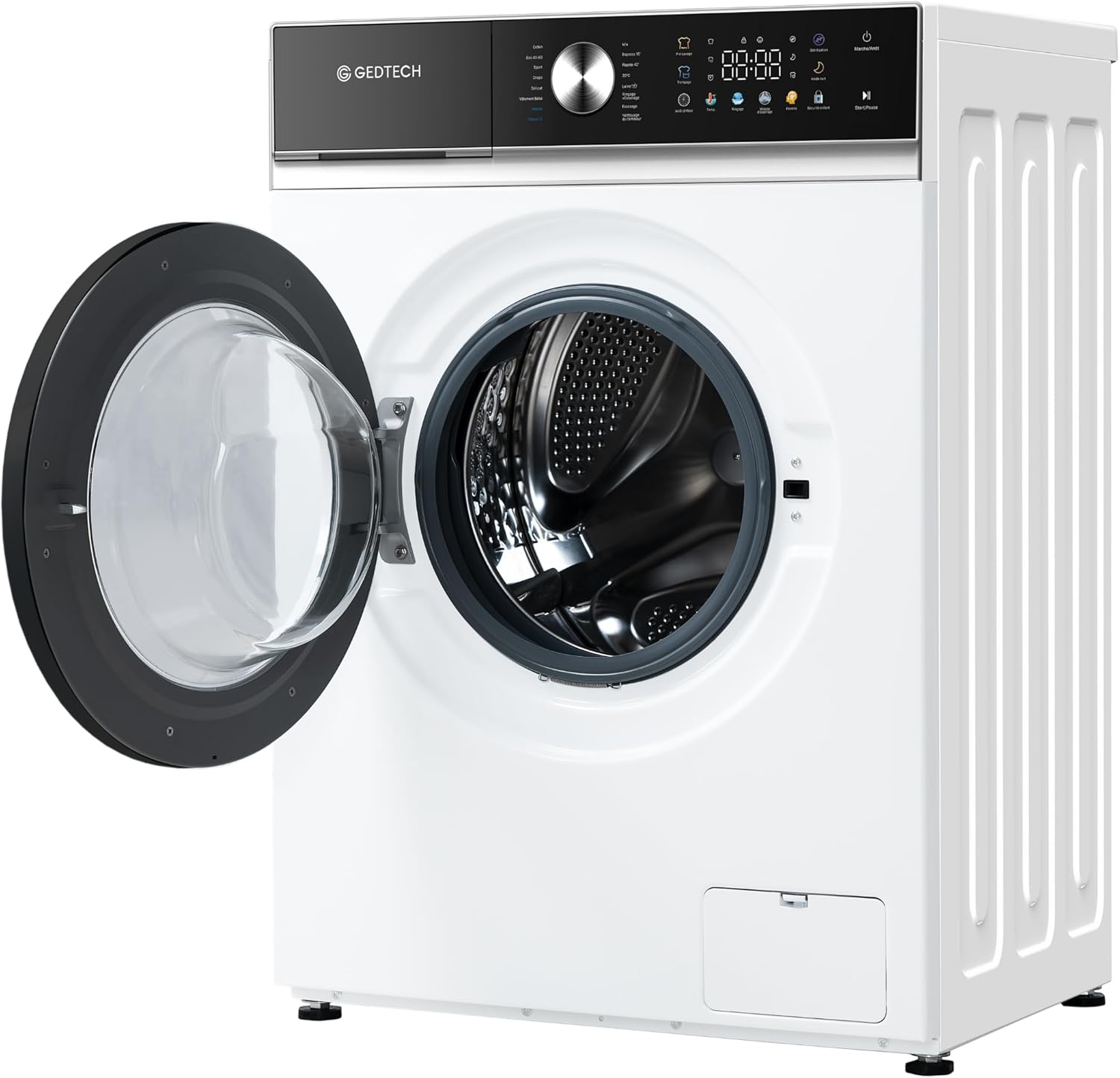 Gedtech lave-linge frontal 10kg, 1400 trs/min, LED, eco, GLLPS101400WH